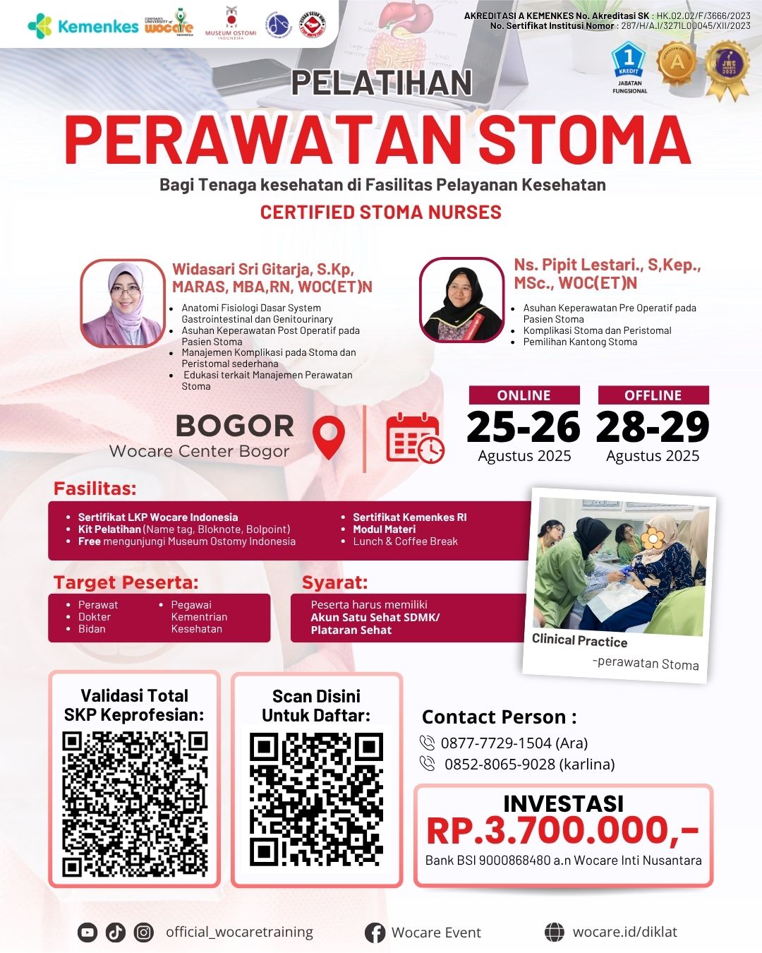 PELATIHAN PERAWATAN STOMA (CSN) BOGOR AGUSTUS 2025
